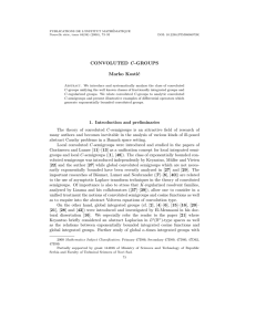 PUBLICATIONS DE L’INSTITUT MATH´ EMATIQUE Nouvelle s´erie, tome 84(98) (2008), 73–95 DOI: 10.2298/PIM0898073K