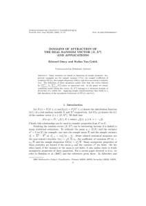 PUBLICATIONS DE L’INSTITUT MATHÉMATIQUE Nouvelle série, tome 86(100) (2009), 41–53 DOI: 10.2298/PIM0900041O