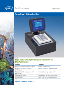 GeneDisc Ultra-Purifier Easy, Rapid and Highly-Efficient Instrument for DNA Purification