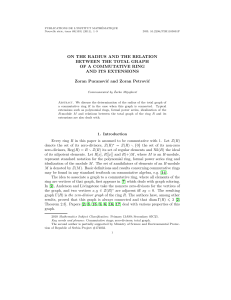 PUBLICATIONS DE L’INSTITUT MATHÉMATIQUE Nouvelle série, tome 89(103) (2011), 1–9 DOI: 10.2298/PIM1103001P