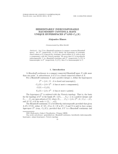 PUBLICATIONS DE L’INSTITUT MATHÉMATIQUE Nouvelle série, tome 89(103) (2011), 49–56 DOI: 10.2298/PIM1103049I