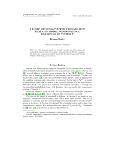 PUBLICATIONS DE L’INSTITUT MATHÉMATIQUE Nouvelle série, tome 90(104) (2011), 13–22 DOI: 10.2298/PIM1104013D