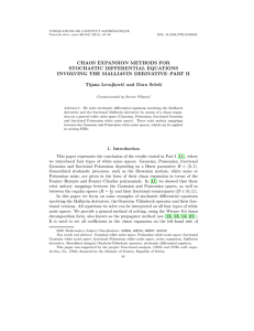 PUBLICATIONS DE L’INSTITUT MATHÉMATIQUE Nouvelle série, tome 90(104) (2011), 85–98 DOI: 10.2298/PIM1104085L