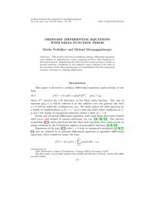 PUBLICATIONS DE L’INSTITUT MATHÉMATIQUE Nouvelle série, tome 91(105) (2012), 125–135 DOI: 10.2298/PIM1205125N