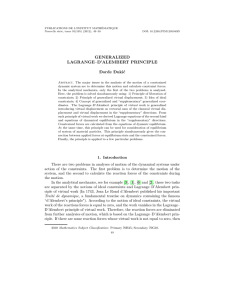 PUBLICATIONS DE L’INSTITUT MATHÉMATIQUE Nouvelle série, tome 91(105) (2012), 49–58 DOI: 10.2298/PIM1205049D