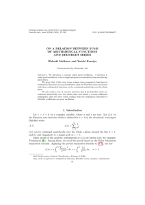 PUBLICATIONS DE L’INSTITUT MATHÉMATIQUE Nouvelle série, tome 92(106) (2012), 97–108 DOI: 10.2298/PIM1206097I