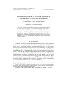 PUBLICATIONS DE L’INSTITUT MATHÉMATIQUE Nouvelle série, tome 95 (109) (2014), 1–28