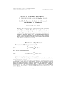 PUBLICATIONS DE L’INSTITUT MATHÉMATIQUE Nouvelle série, tome 95 (109) (2014), 29–47