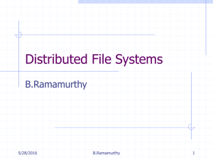 Distributed File Systems B.Ramamurthy 5/28/2016 1