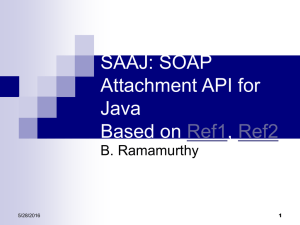 SAAJ: SOAP Attachment API for Java Based on