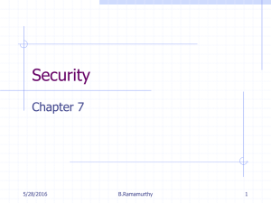 Security Chapter 7 5/28/2016 B.Ramamurthy