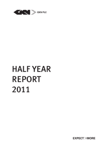 HALF YEAR REPORT 2011