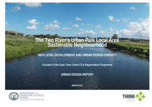 The Two River’s Urban Park Local Area Sustainable Neighbourhood