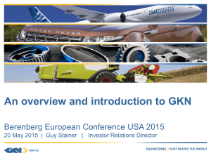 An overview and introduction to GKN Berenberg European Conference USA 2015