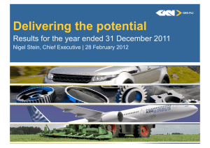 Delivering the potential Results for the year ended 31 December 2011