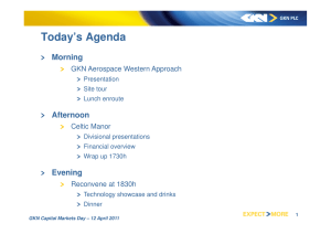 Today’s Agenda Morning Afternoon Evening