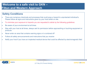 – Welcome to a safe visit to GKN Filton and Western Approach