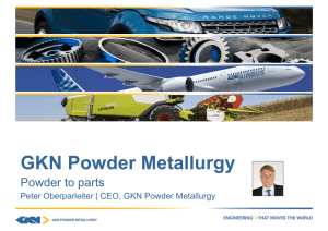 GKN Powder Metallurgy Powder to parts