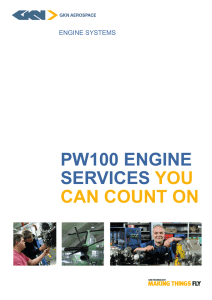 PW100 ENGINE SERVICES YOU CAN COUNT ON