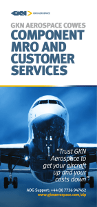 COMPONENT MRO AND CUSTOMER SERVICES