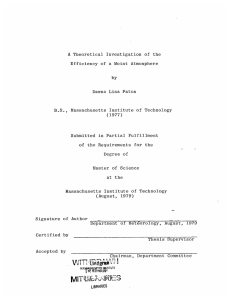 A by (1977) Efficiency  of  a Moist  Atmosphere