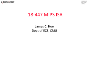 James C. Hoe Dept of ECE, CMU CMU 18-447