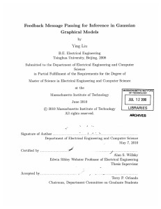 Feedback  Message  Passing  for  Inference ... Graphical Models Ying  Liu