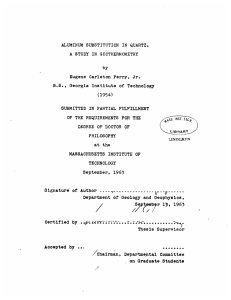 A STUDY by MASSACHUSETTS B.S.,  Georgia  Institute  of  Technology