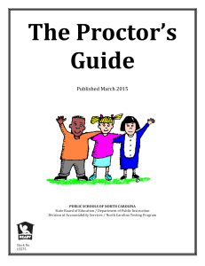 The Proctor’s Guide Published	March	2015
