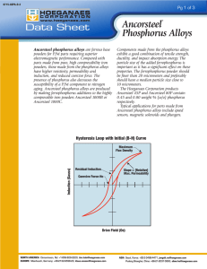 Ancorsteel Phosphorus Alloys