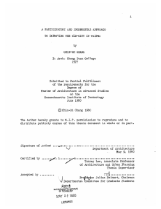 A by 1977 TO  IMPROVING  THE OLD-CITY IN TAIPEI