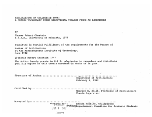EXPLORATIONS  OF  COLLECTIVE FORM: Thomas  Robert  Chastain