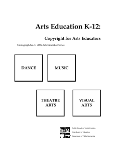 Arts Education K-12: Copyright for Arts Educators DANCE