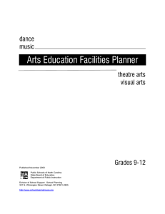 Arts Education Facilities Planner dance music theatre arts