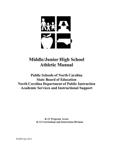 Middle/Junior High School Athletic Manual