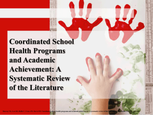 Coordinated School Health Programs and Academic Achievement: A