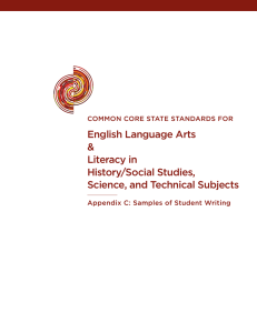 english Language arts &amp; Literacy in History/social studies,