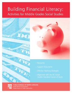 Building Financial Literacy: Activities for Middle Grades Social Studies