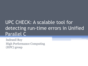 UPC CHECK: A scalable tool for detecting run-time errors in Unified
