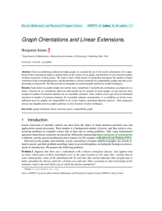 Graph Orientations and Linear Extensions. Benjamin Iriarte.