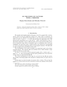 PUBLICATIONS DE L’INSTITUT MATH´ EMATIQUE Nouvelle s´erie, tome 79(93) (2006), 13–18 DOI: 10.2298/PIM0693013B