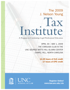 Tax Institute The 2009 J. nelson young