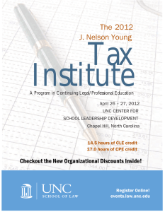 Tax Institute The 2012 J. Nelson Young