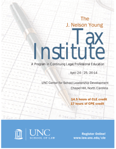 Tax Institute The J. Nelson Young