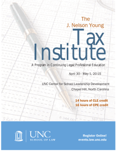 Tax Institute The J. Nelson Young