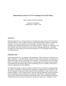 Dimensional Control in Cu-Ni Containing Ferrous PM Alloys