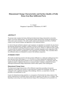 Dimensional Change Characteristics and Surface Quality of Fully ABSTRACT