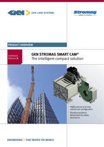 GKN StromAG SmArt CAm The intelligent compact solution ProduCt overvieW Controls &amp;