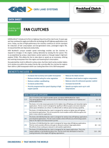 Fan clutches data sheet Clutches and Brakes