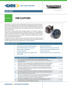 Fan clutches data sheet
